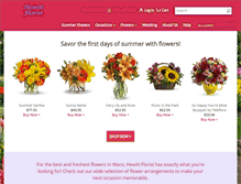Tablet Screenshot of hewittflorist.com